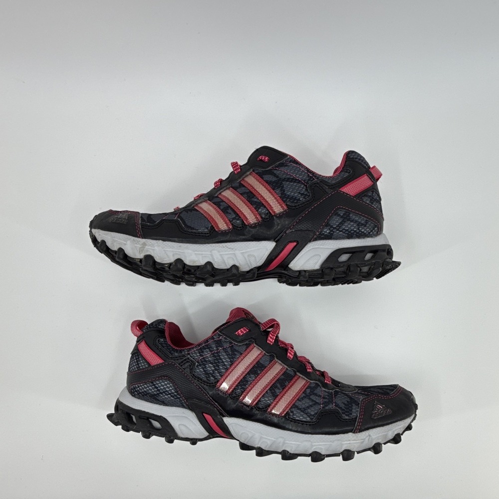 adidas Thrasher Womens 8.5 Running Shoes Black Pink Breathable Low Top C76331 - Picture 11 of 11